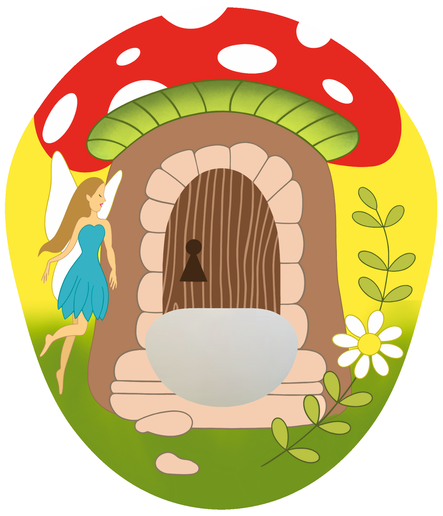 Fairy Toadstool waterproof CGM Patch for Medtronic adhesive by SmileSensors
