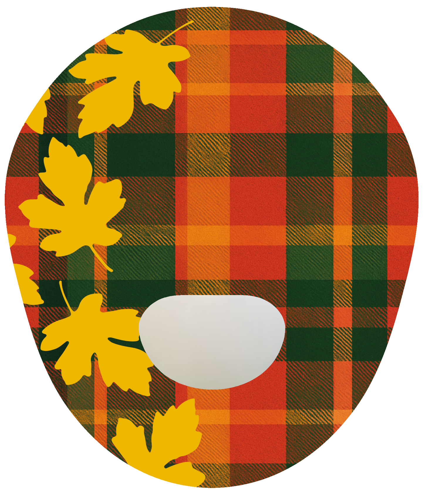 Tartan Leaves Patches