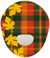Tartan Leaves Patches