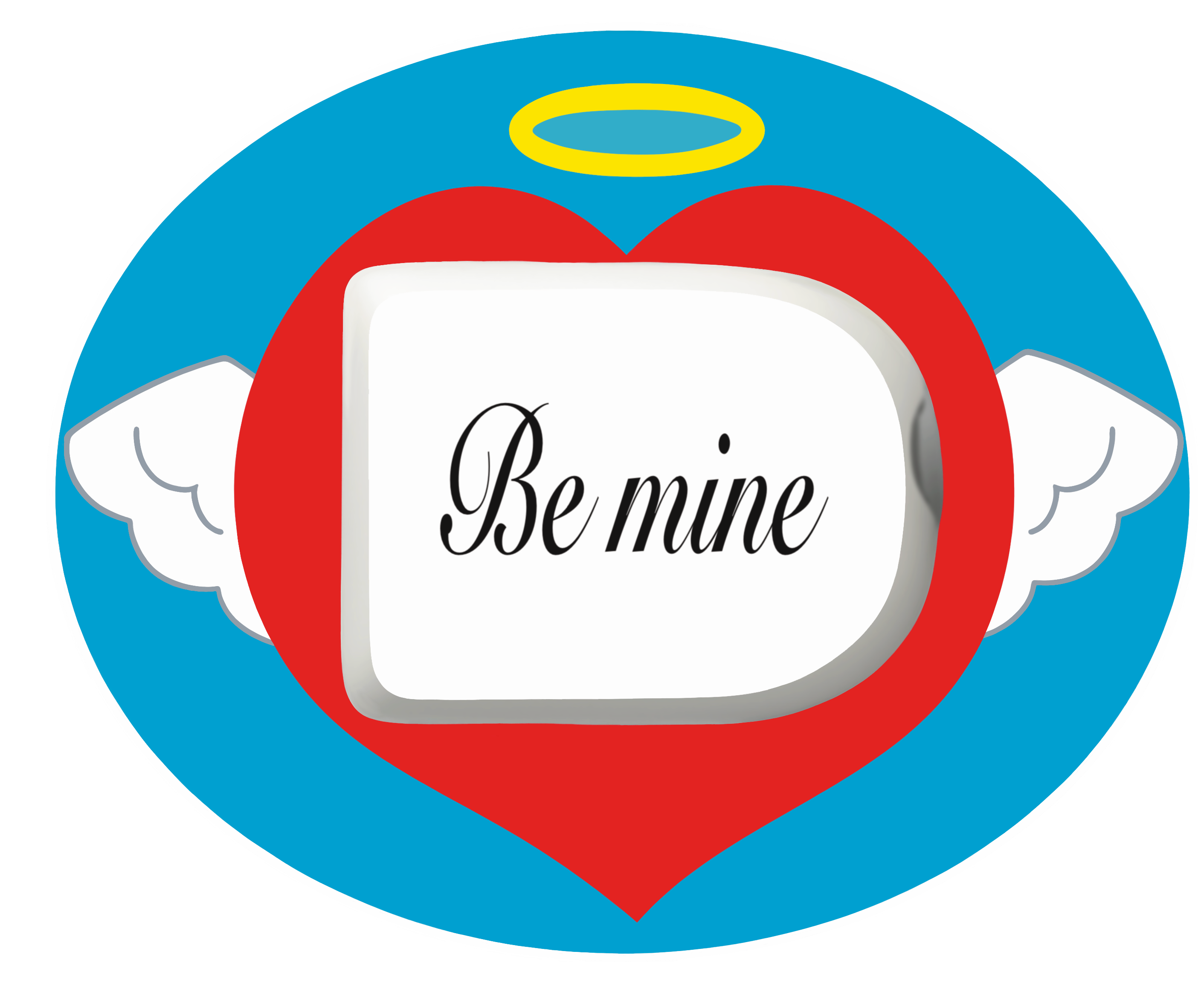 Omnipod insulin pump CGM patch Be Mine Valentine’s tattoo design horizontal | SmileSensors