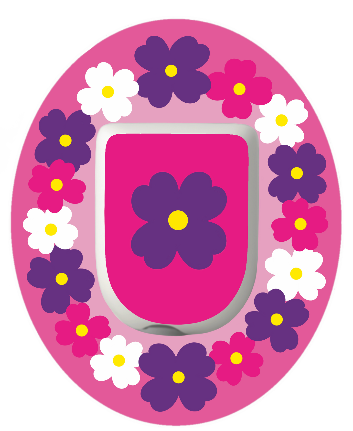 Pink Flowers Patches