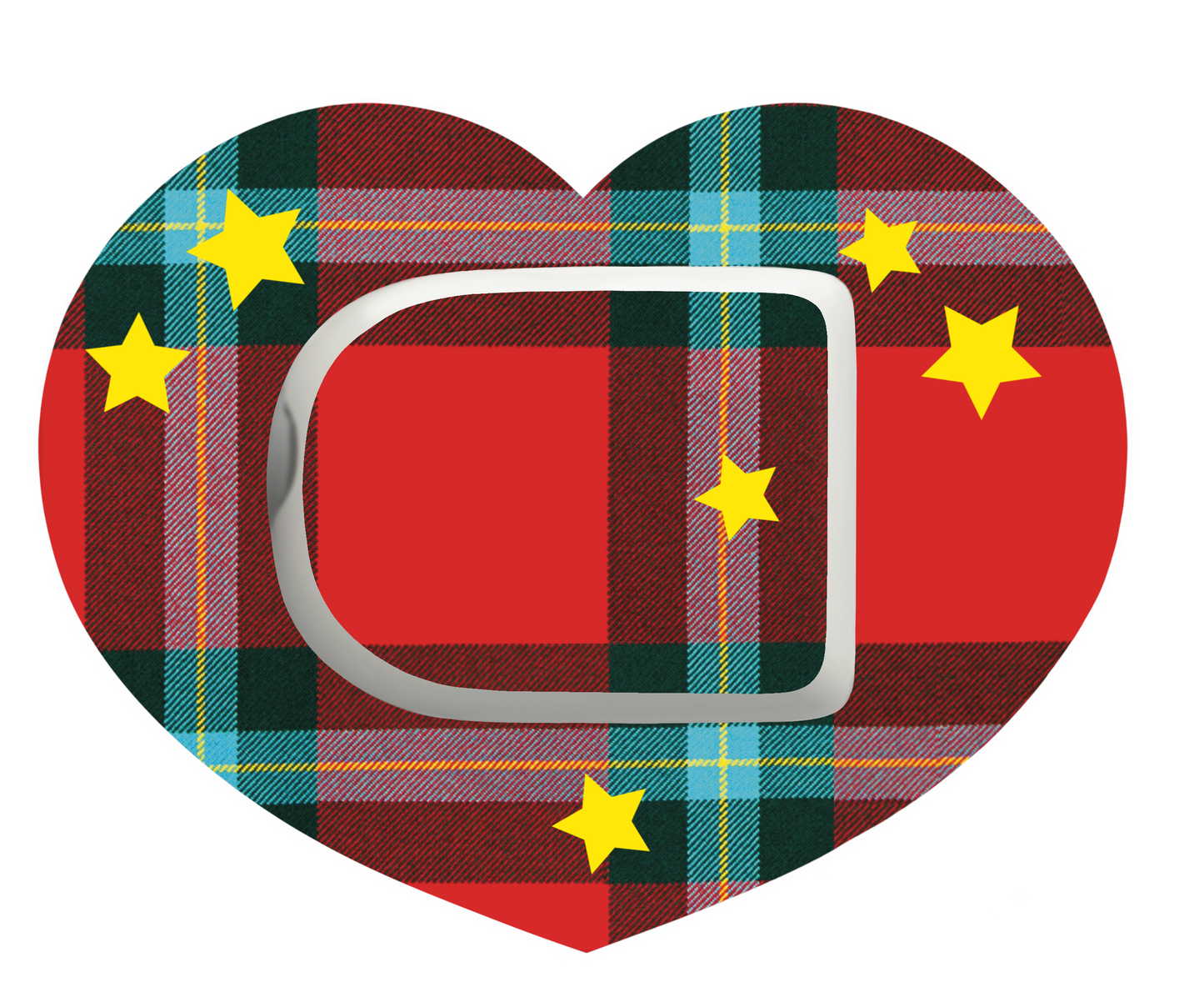 Christmas Heart Patches