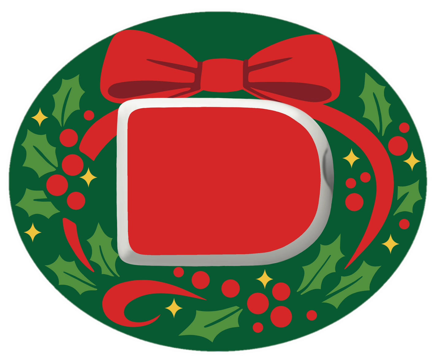 Christmas Wreath Patches