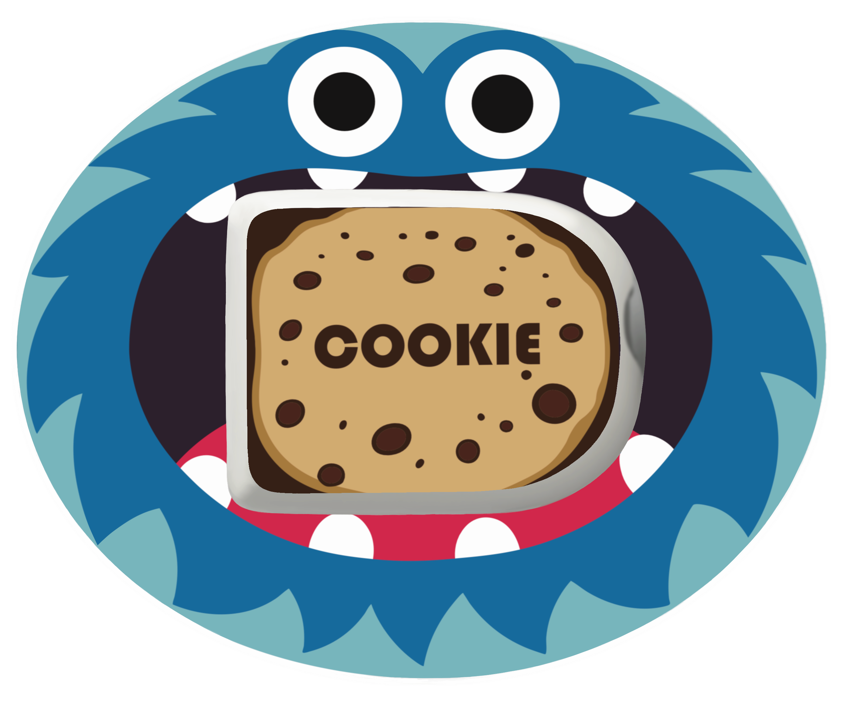 Cookie Monster waterproof Patch for Omnipod horizontal adhesive by SmileSensors