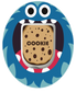 Cookie Monster waterproof Patch for Omnipod vertical adhesive by SmileSensors