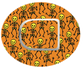 Halloween Pump Skeletons Orange Waterproof Patch for Omnipod horizontal adhesive by SmileSensors