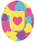 Pastel Hearts Patches