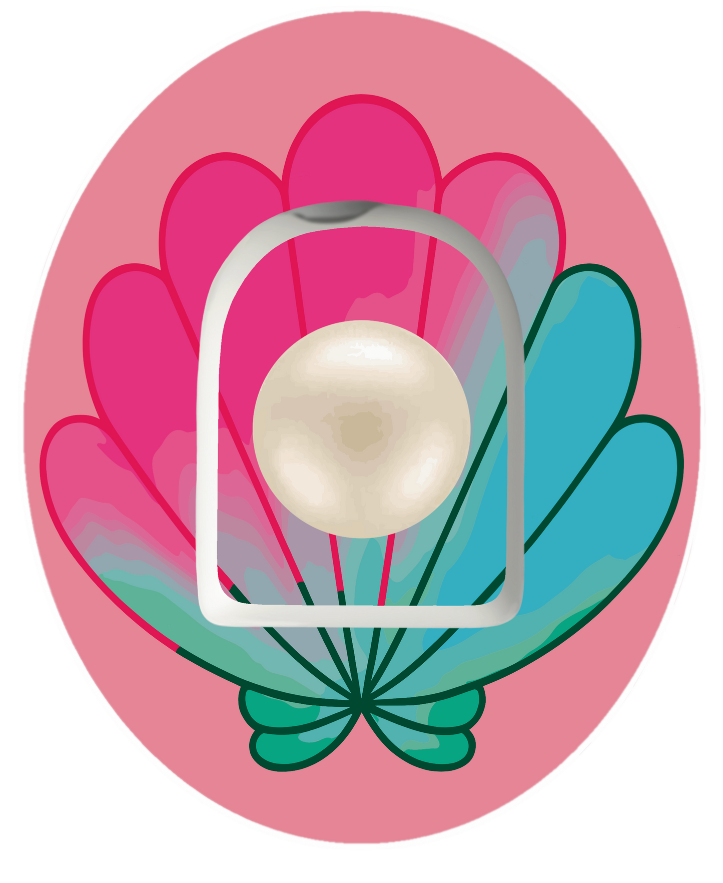 Pearl Shell waterproof Patch for Omnipod vertical adhesive by SmileSensors