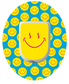 Smiley Blue Patches
