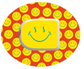 Smiley Orange Patches