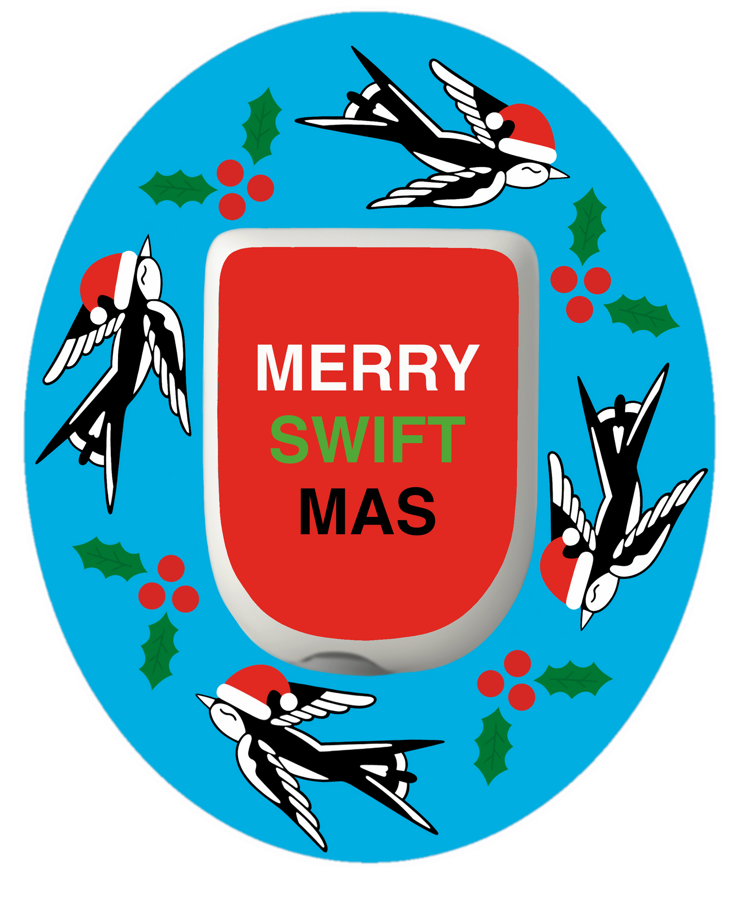 Swiftmas Blue Patches