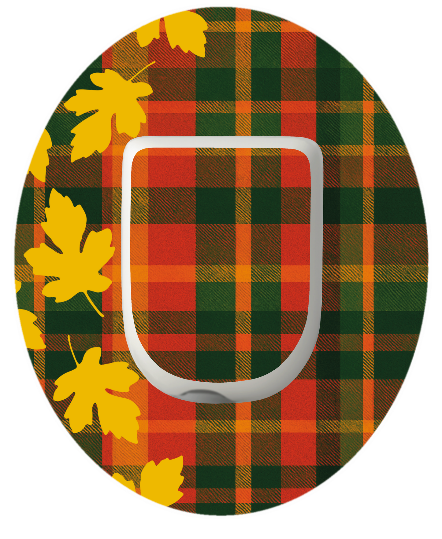 Tartan Leaves Patches