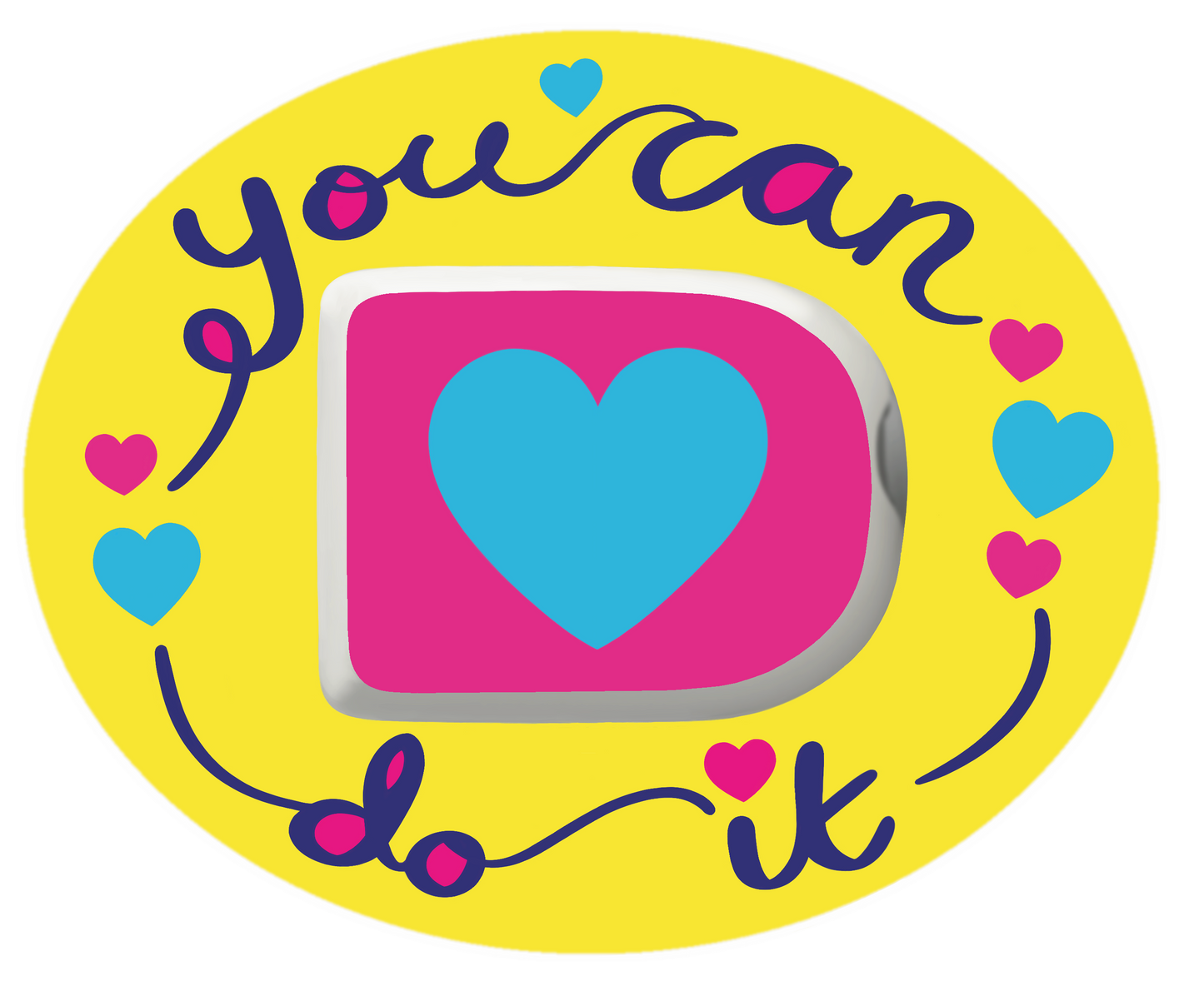 You Can Do It Stickers