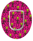 Halloween Skeletons Omnipod Pump Patch Skeletons Pink Vertical adhesive by SmileSensors