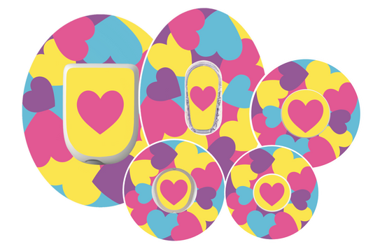 Pastel Hearts Patches