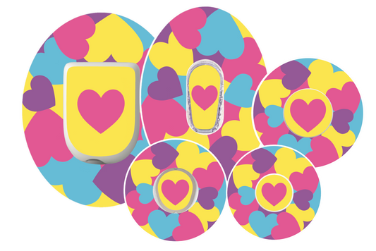 Pastel Hearts Patches