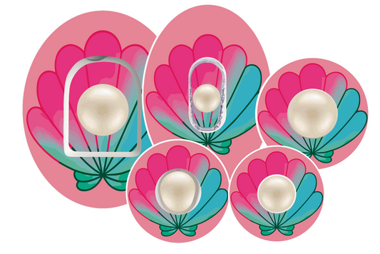 Pearl Shell waterproof CGM Patch for Freestyle Libre, Dexcom, Omnipod and Medtronic by SmileSensors