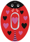 SmileSensors LoveBug Valentine’s Day CGM patch for Dexcom G6 sensors, waterproof and skin-friendly