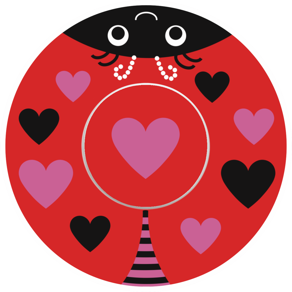 SmileSensors LoveBug Valentine’s Day CGM patch for Freestyle Libre 1 & 2 sensors, waterproof and skin-friendly