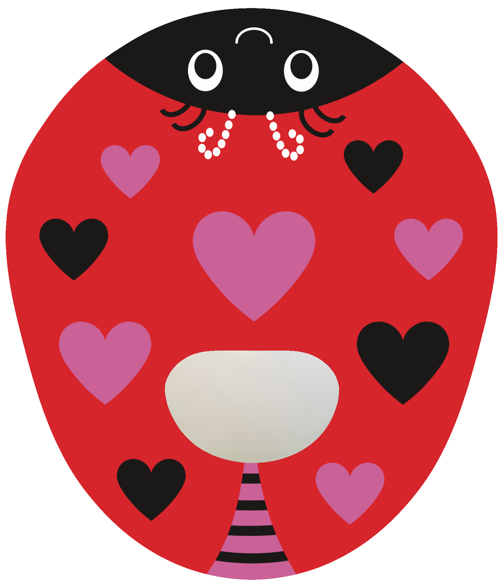 SmileSensors LoveBug Valentine’s Day CGM patch for Guardian Enlite sensors, waterproof and skin-friendly