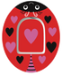 SmileSensors LoveBug Valentine’s Day insulin pump patch for Omnipod devices, waterproof and skin-friendly