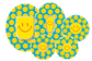 Smiley Blue Patches