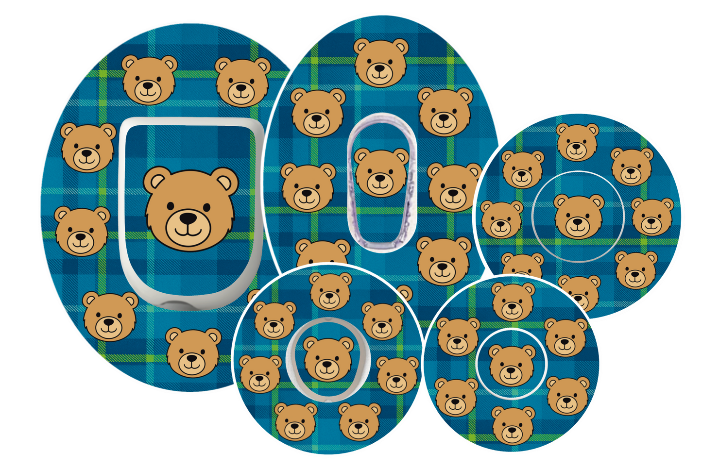 Tartan Bears Patches