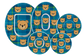 Tartan Bears Patches
