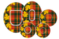 Tartan Leaves Patches