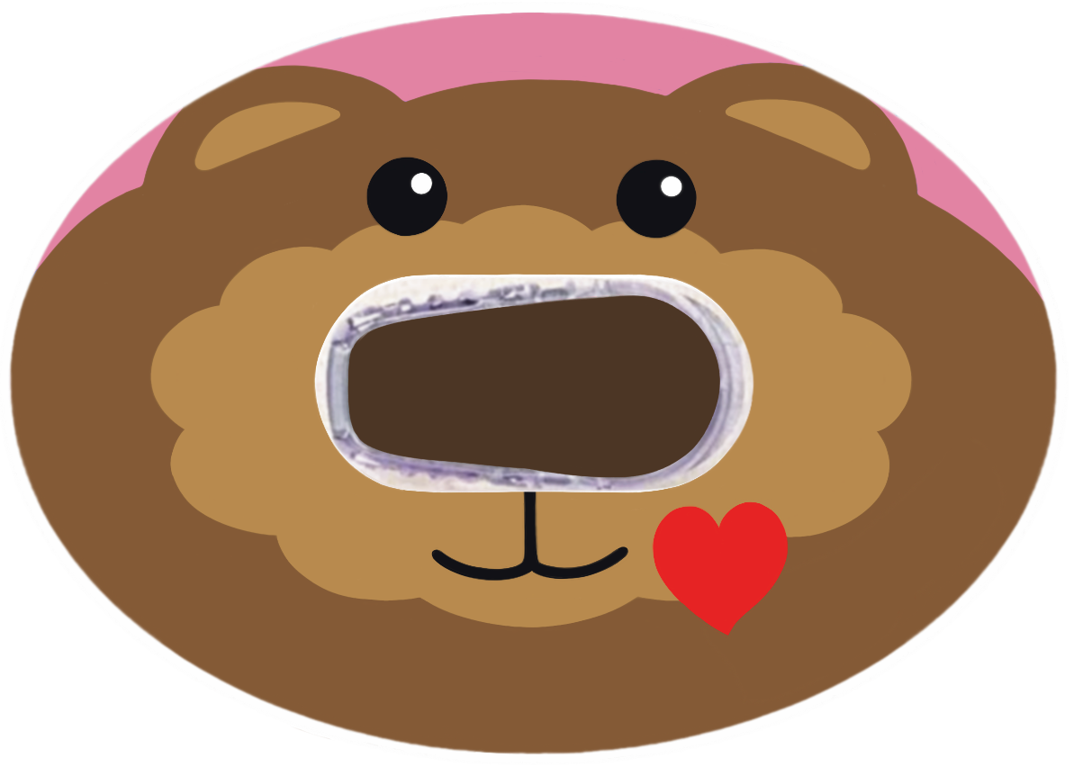 Bear Heart Stickers