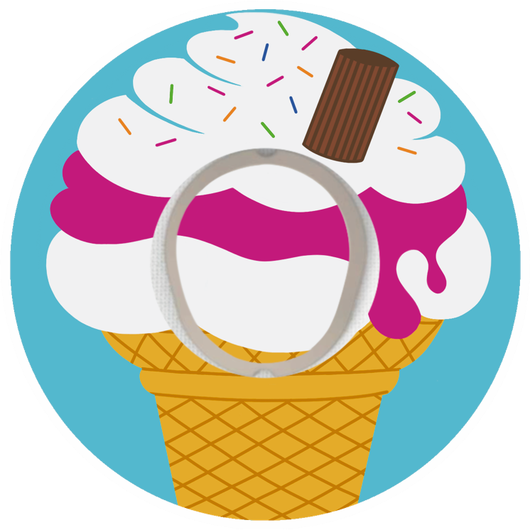 Ice Cream waterproof CGM Patch for Dexcom G7 adhesive by SmileSensors