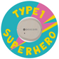 T1D Superhero Turquoise Stickers