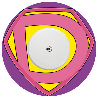 Super D Pink Stickers