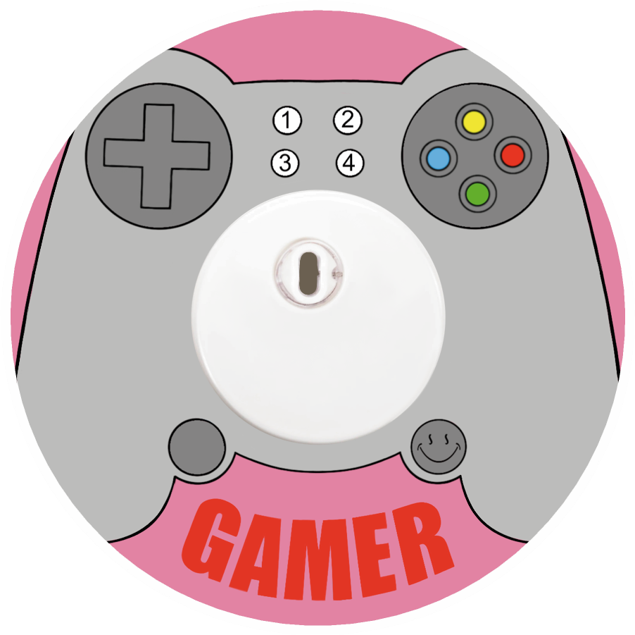Gamer Pink Stickers