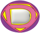 Super D Pink Stickers